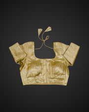 Tissue Deep Back Readymade Blouse