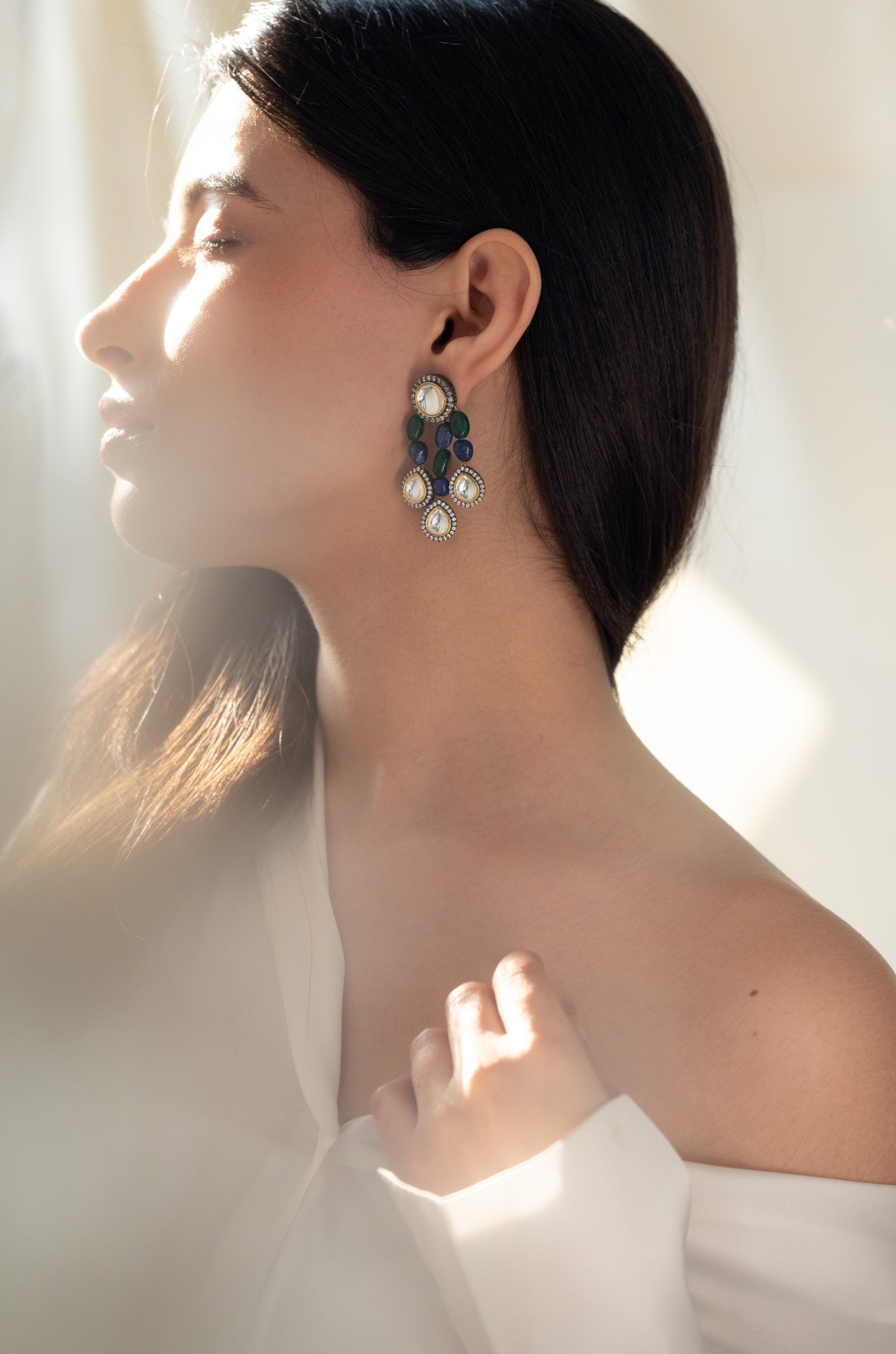 Sparkling Polki Earrings