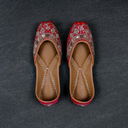 Rani Pink Velvet Fusion Jutti