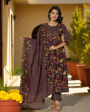 Charming Floral Kurta Set
