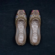 Gold Handcrafted Closed Toe Jutti