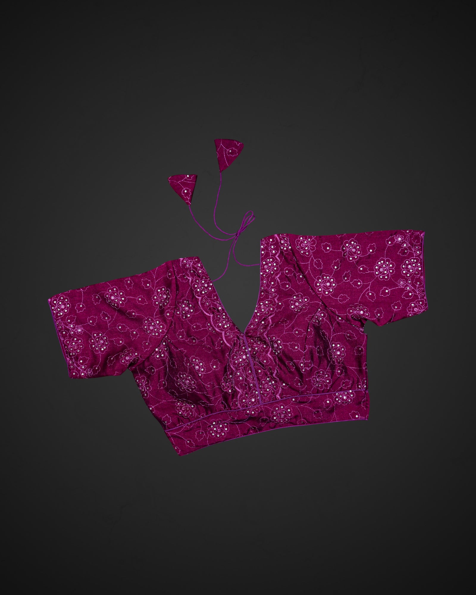 Silk Serenity Solid Color Readymade Blouse