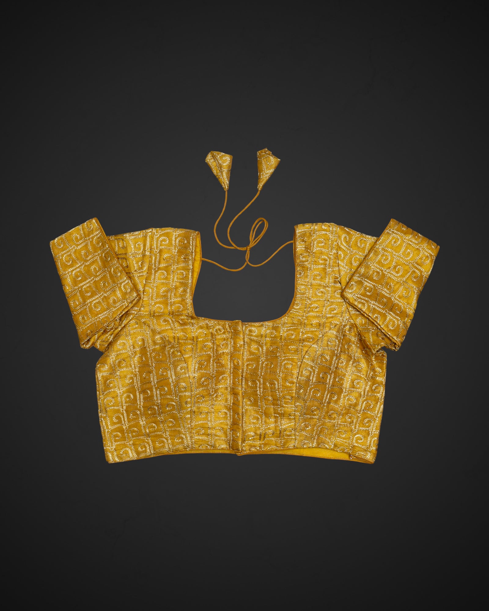 Soft Tissue Deep Back Readymade Blouse