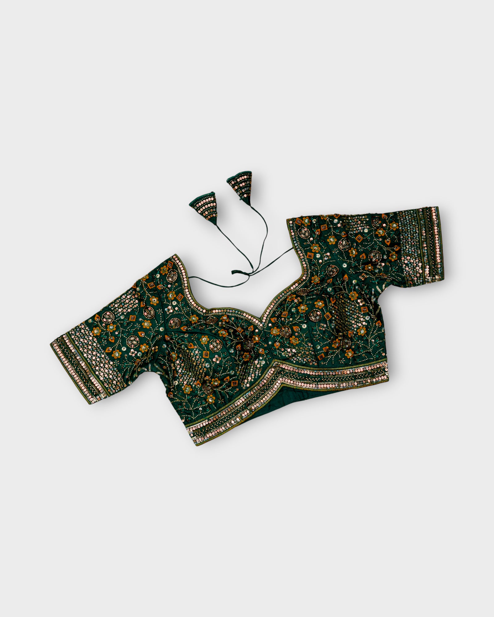 Cosmos Silk Embroidered Readymade Blouse