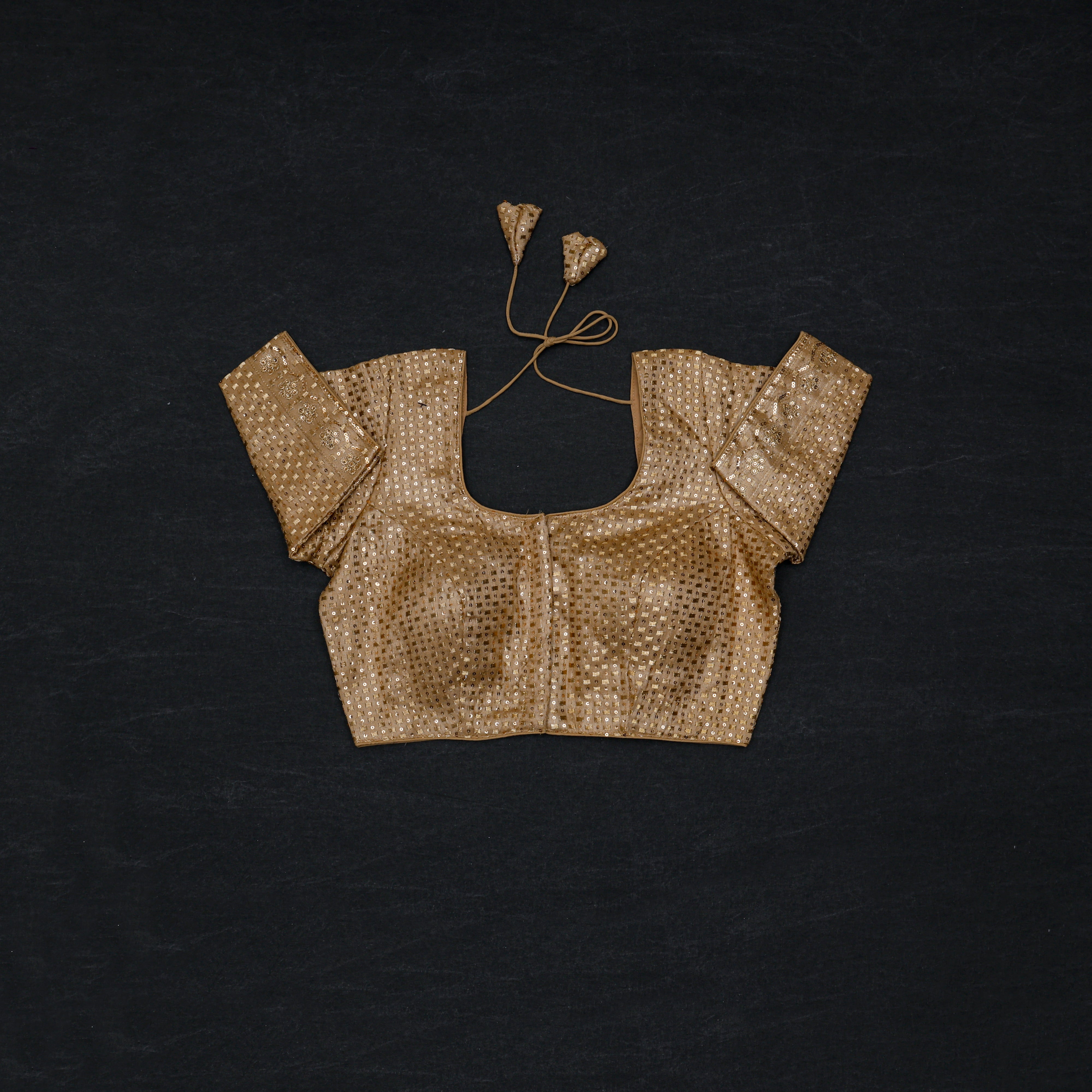 Tissue U Neck Readymade Blouse