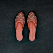 Two Tone Light Pink Artisan Mules