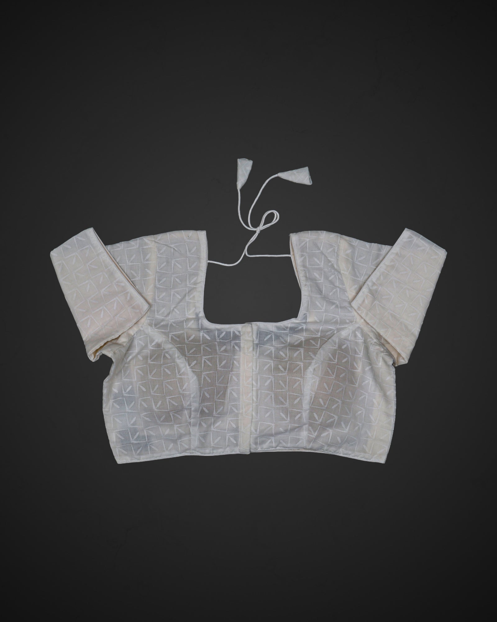 Cotton U Neck Readymade Blouse