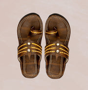 Natural Leather Kolhapuri In Tan