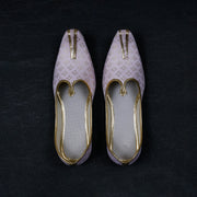 Textured Baby Pink Ethnic Mojari