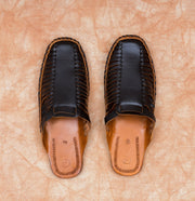 Brown Handcrafted Leather Ethnic Mules