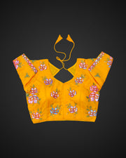 Georgette Cutout Back Readymade Blouse