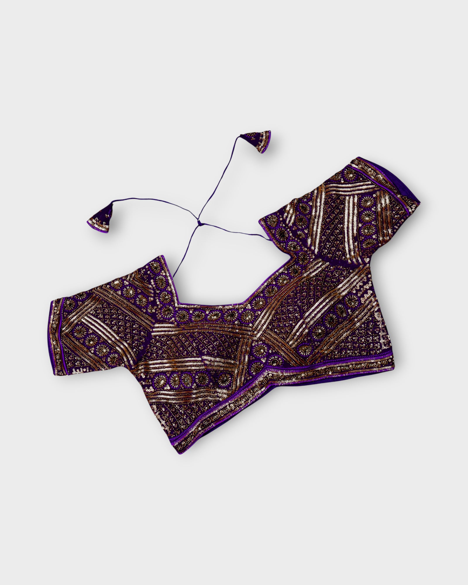 Georgette Notched Neck Readymade Blouse