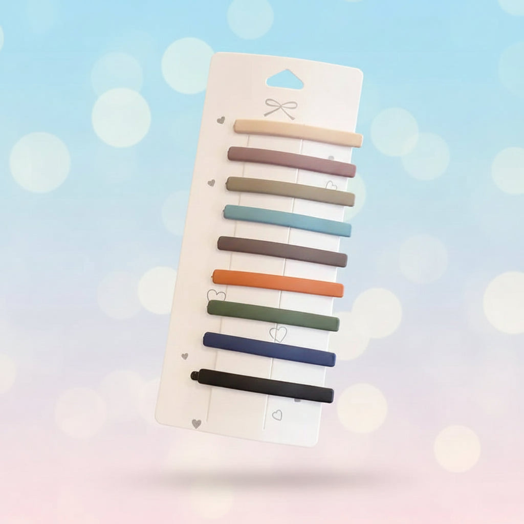 Geometric Alloy Multicolor Hair Clip