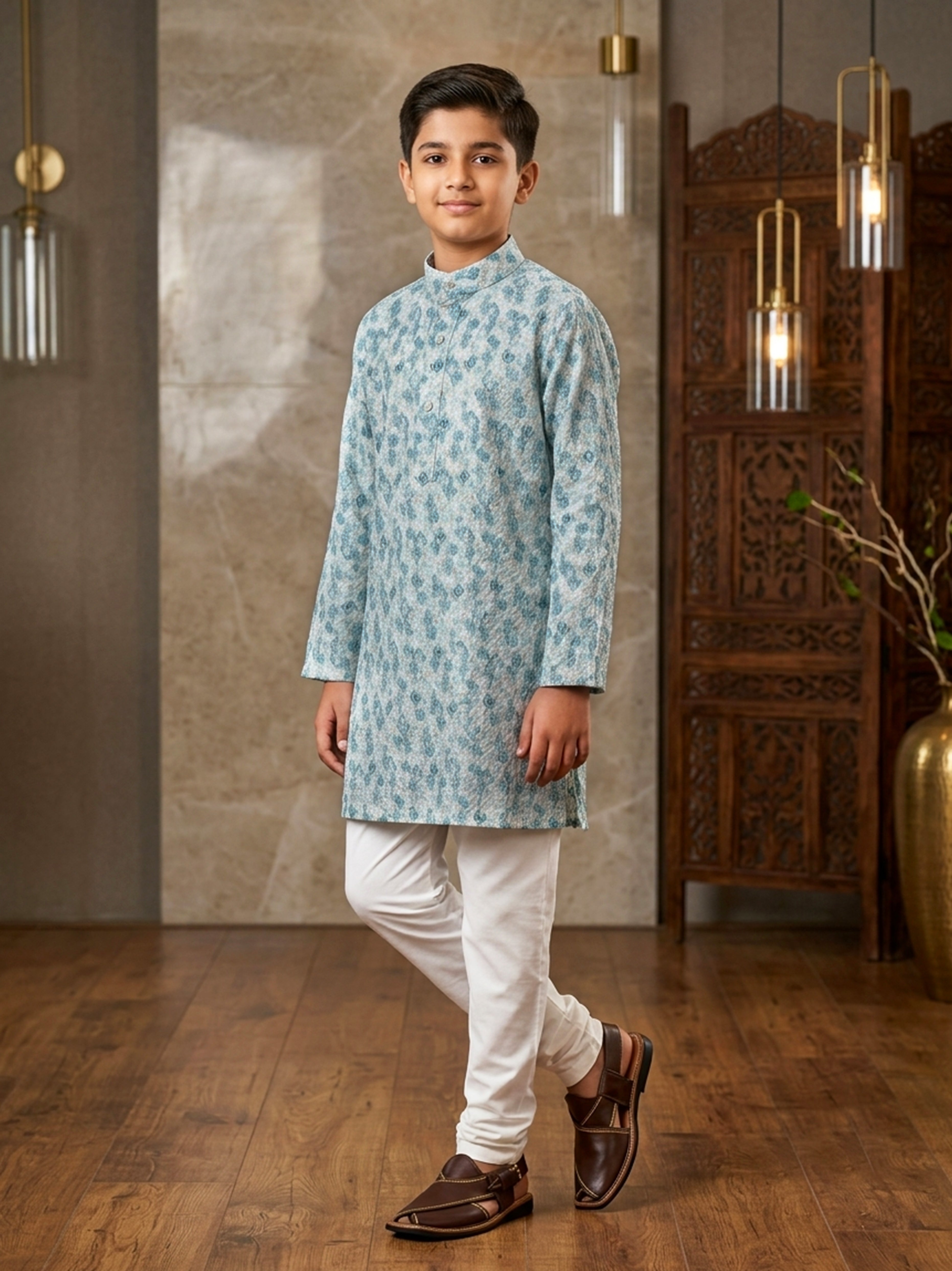 Block Print Kurta Pajama