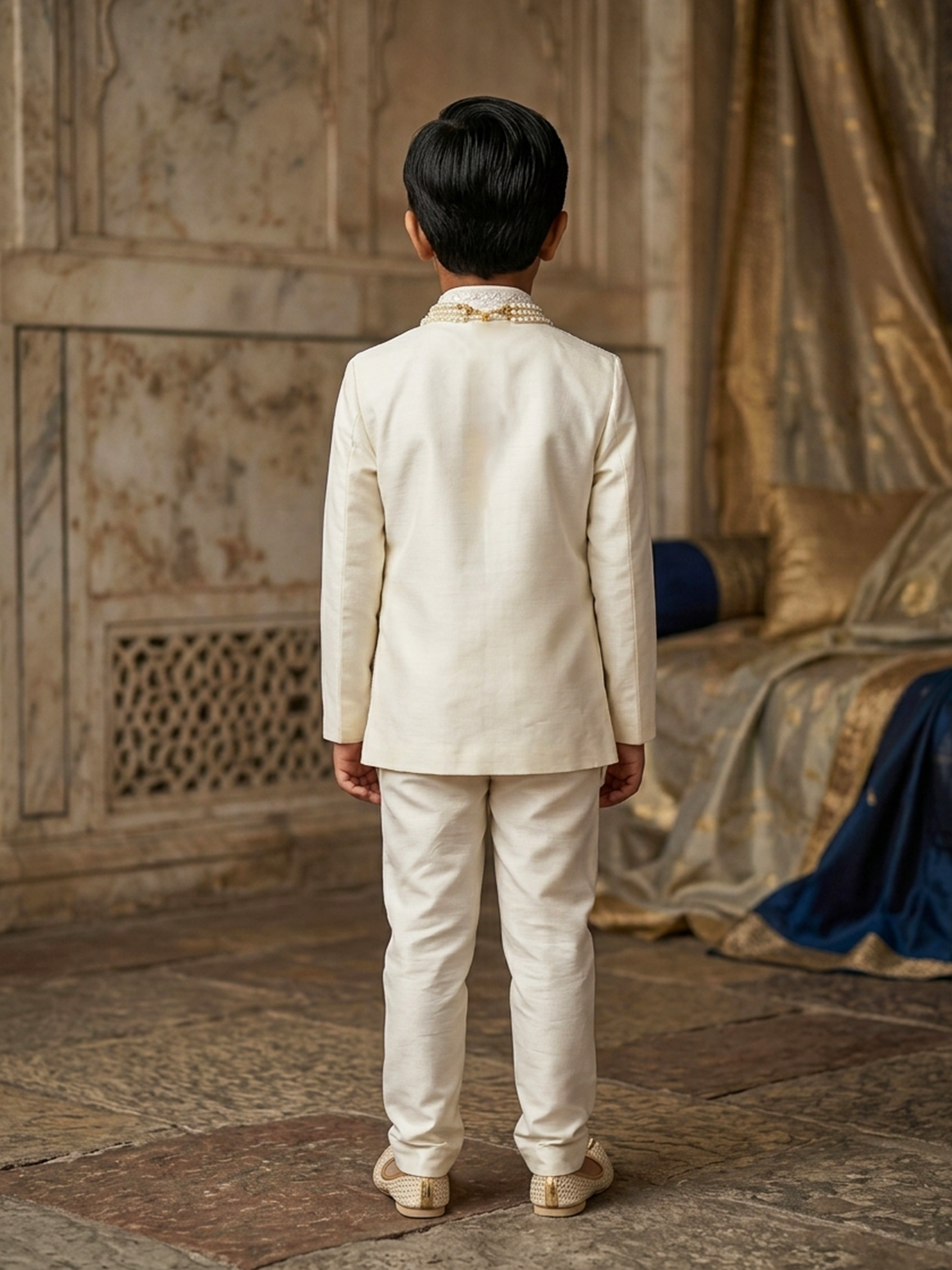 Captivate the crowd in this embroidered sherwani