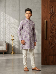 Block Print Cotton Kurta Pajama Set