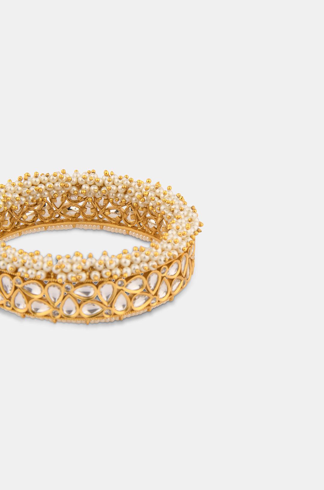 Opulent Legacy Kundan Pearl Kadas - Dyulokha
