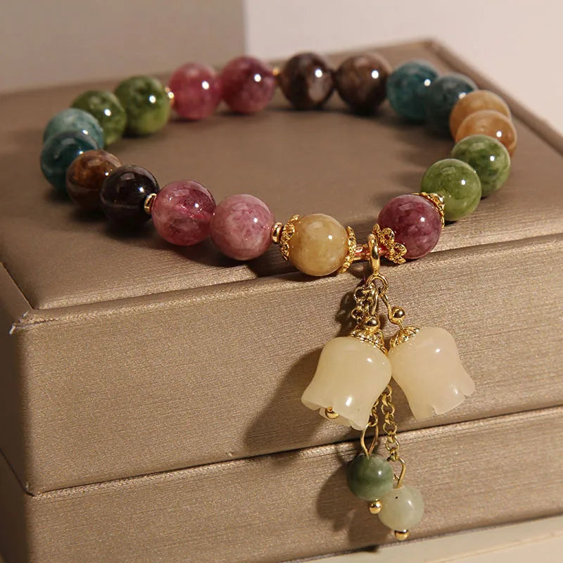 Multicolor Crystal Flower Wholesale Bracelets