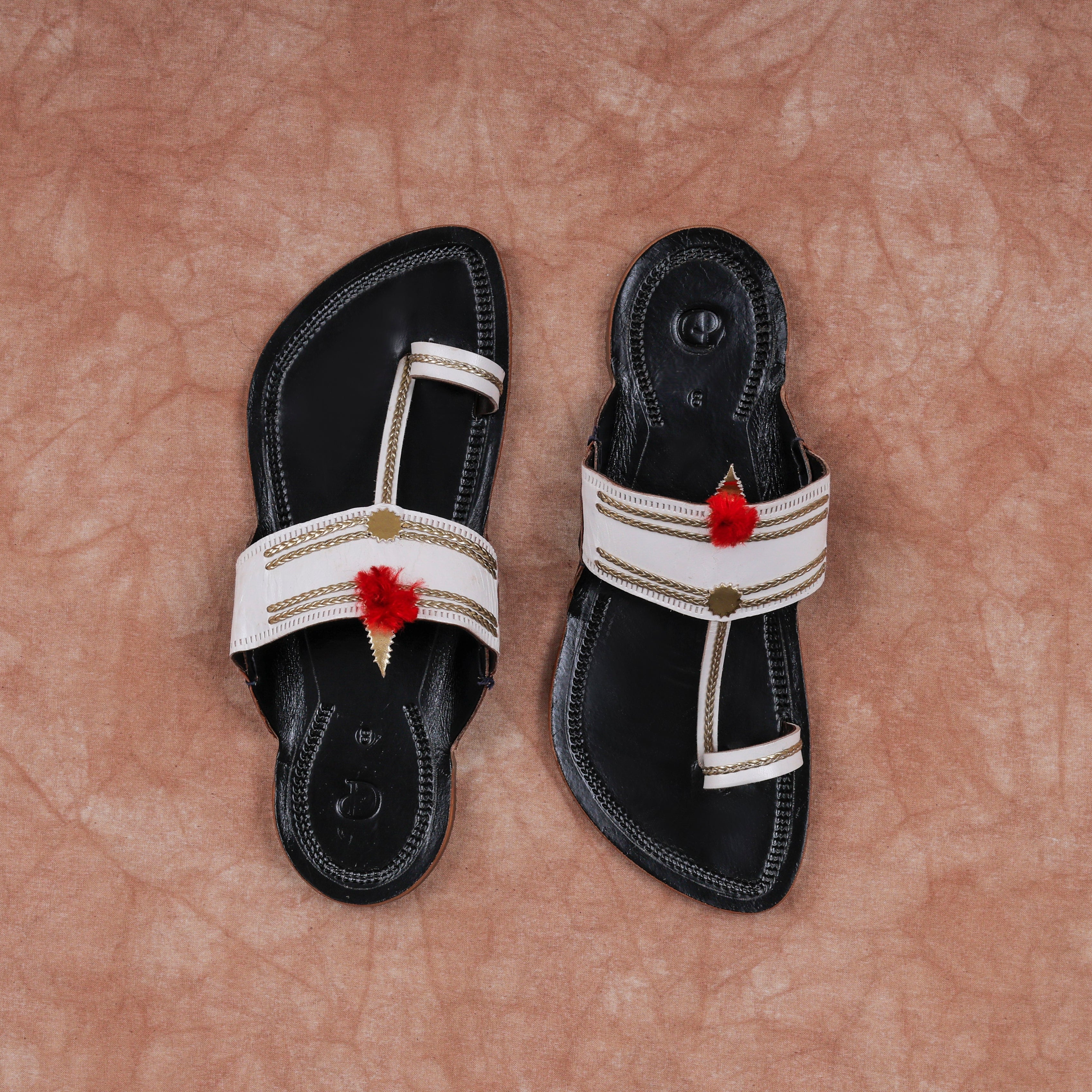 Black Artisan Crafted Leather Kolhapuri