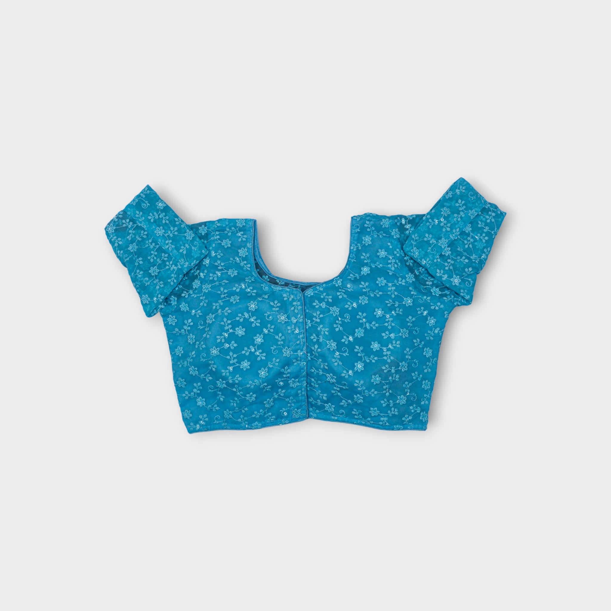 U Neck Georgette Readymade Blouse