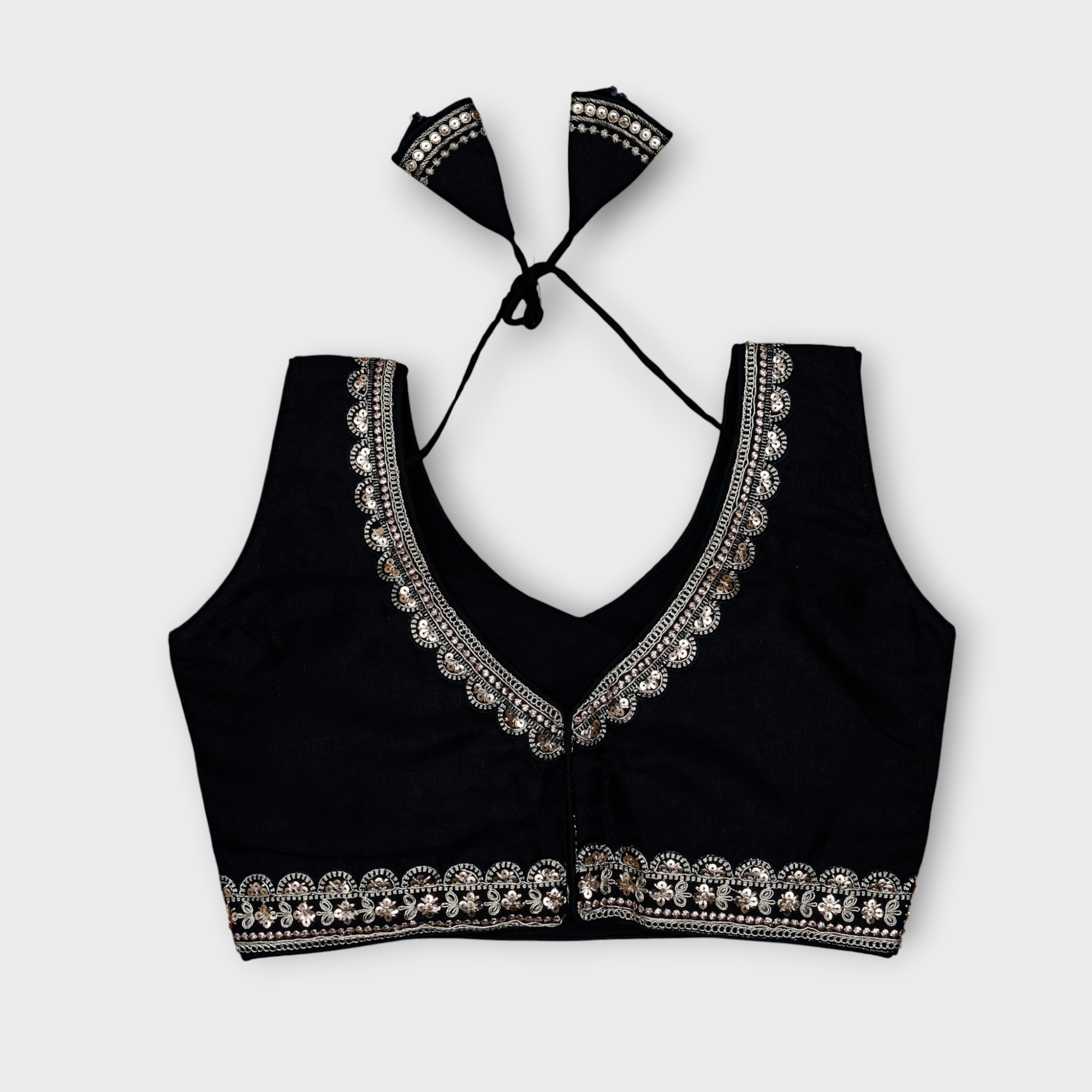 Phantom Silk V Neck Readymade Blouse