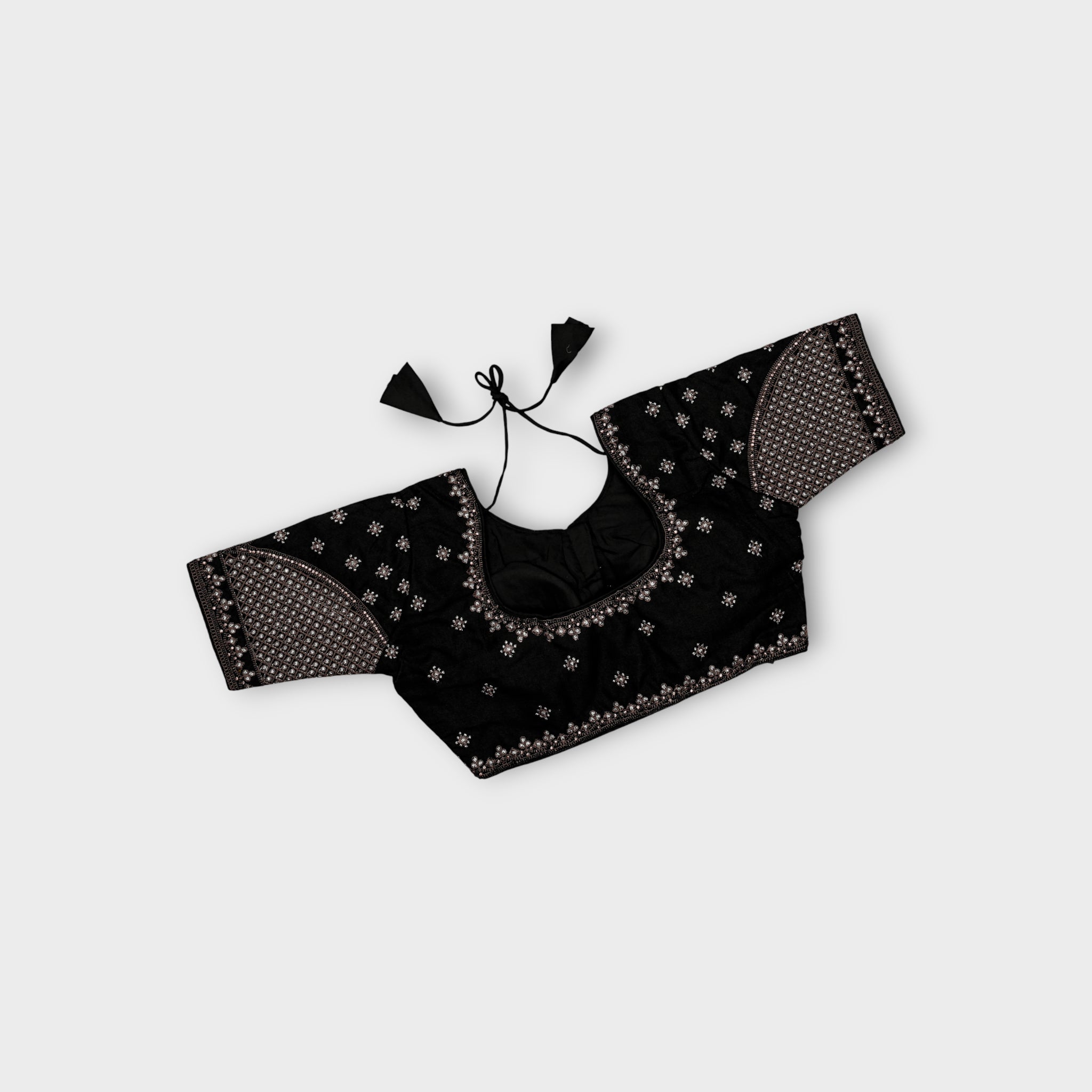 Phantom Silk Cutout Readymade Blouse