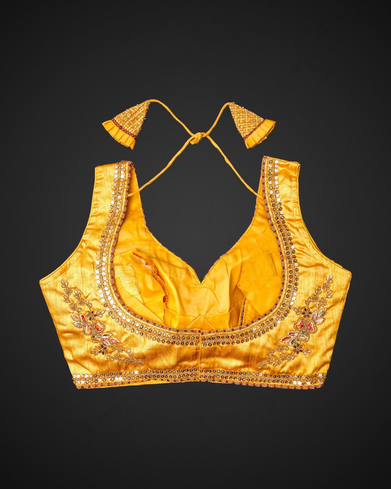 Italian Silk Embroidered Readymade Blouse