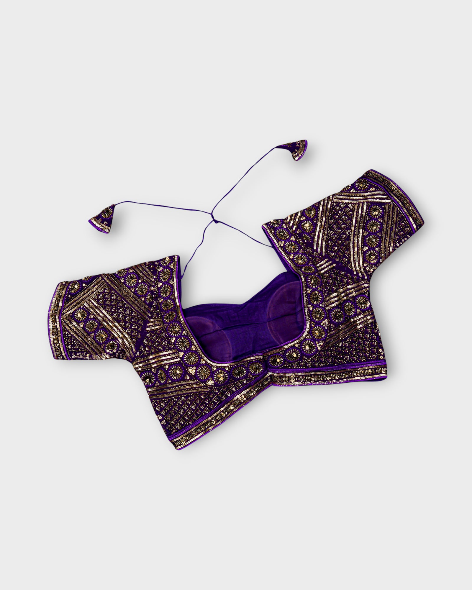 Georgette Notched Neck Readymade Blouse