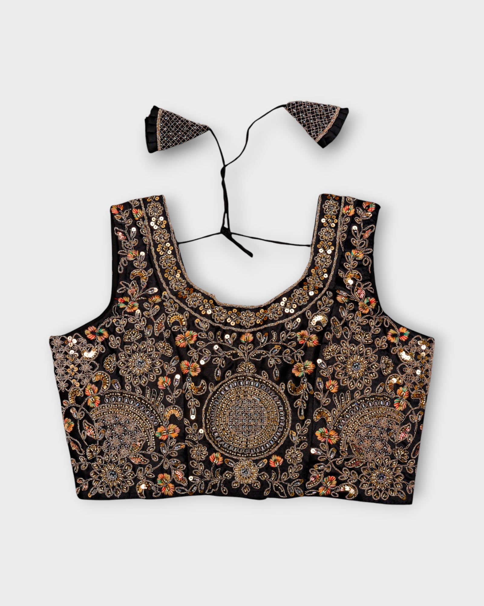 Silk V Neck Flattering Readymade Blouse