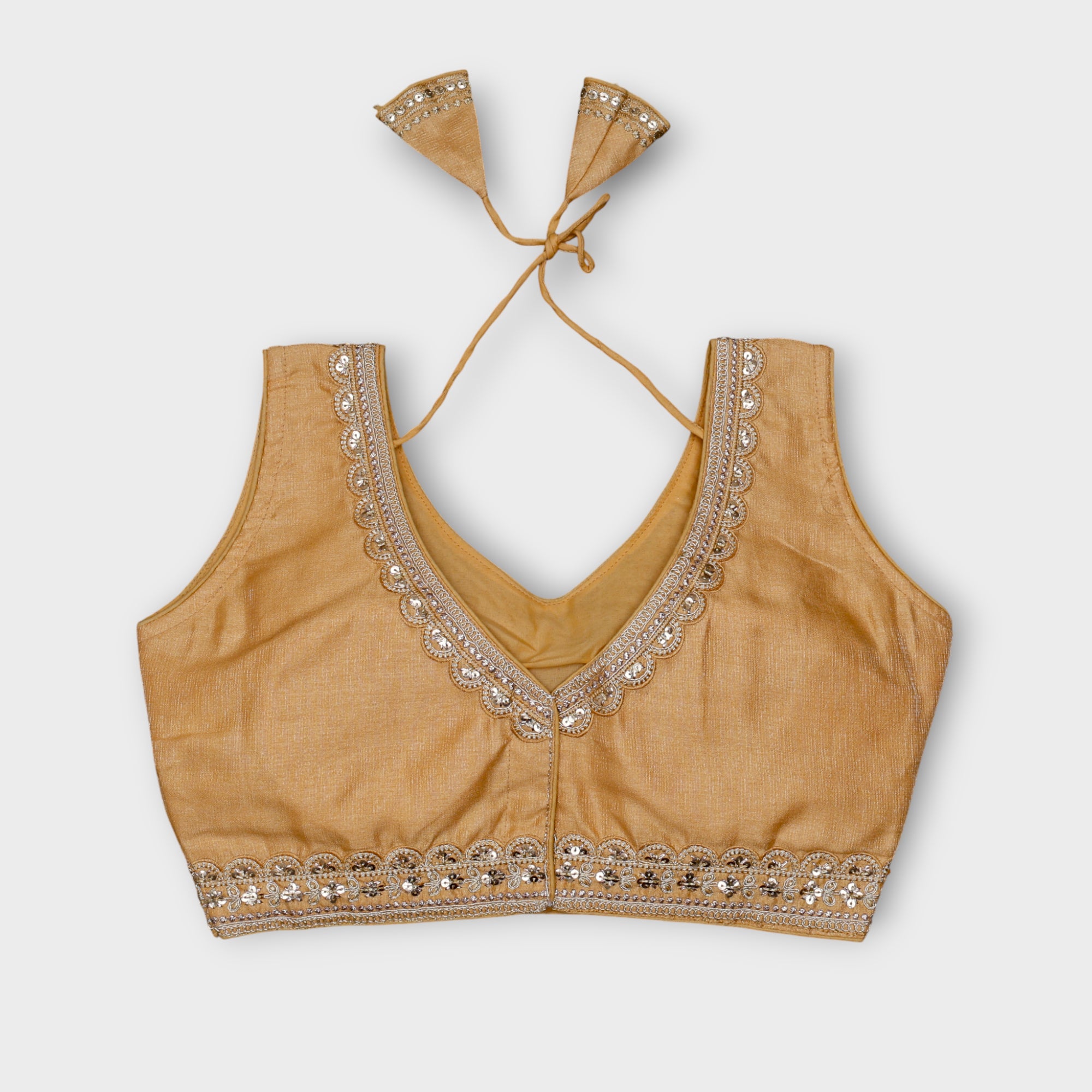 Phantom Silk V Neck Readymade Blouse