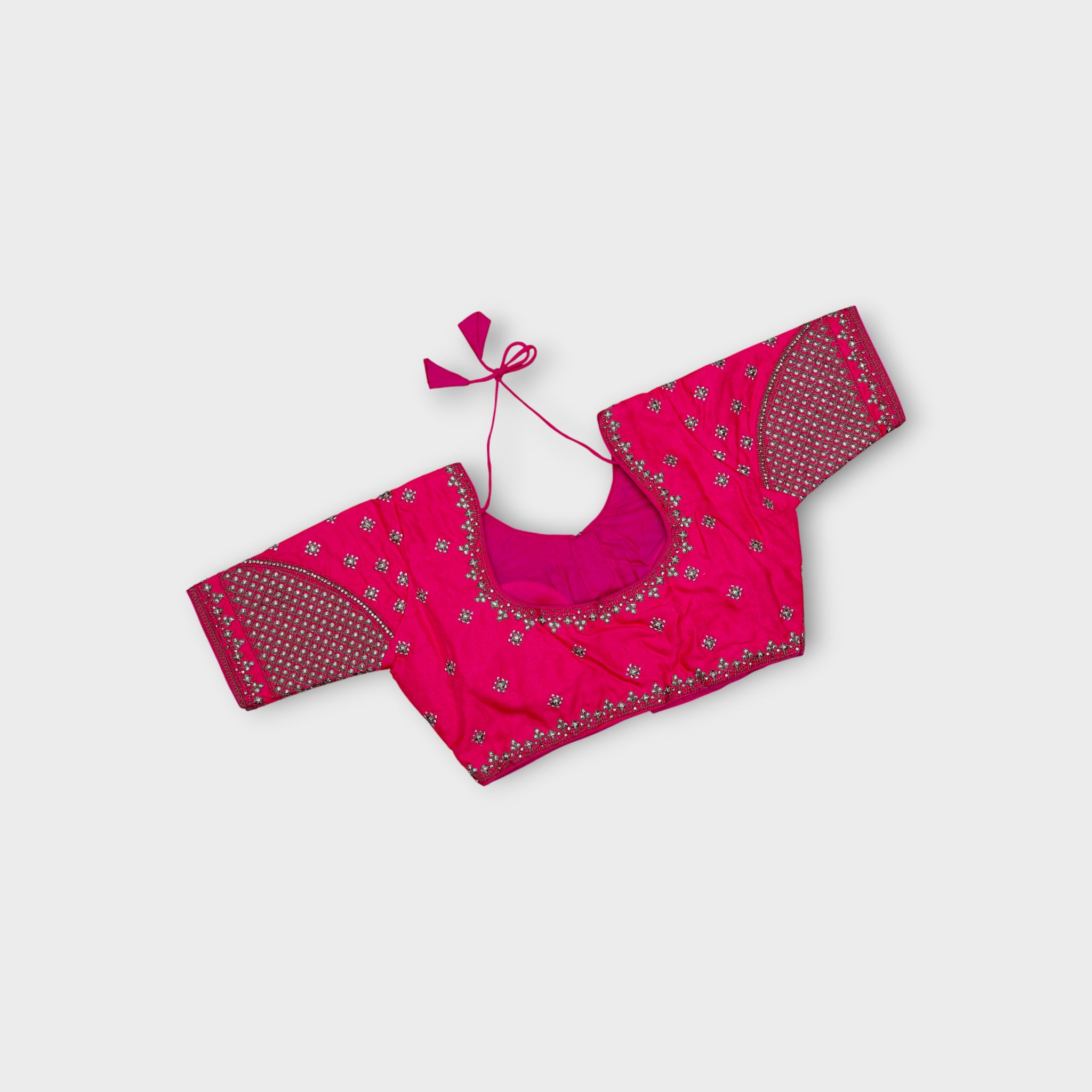 Phantom Silk Cutout Readymade Blouse