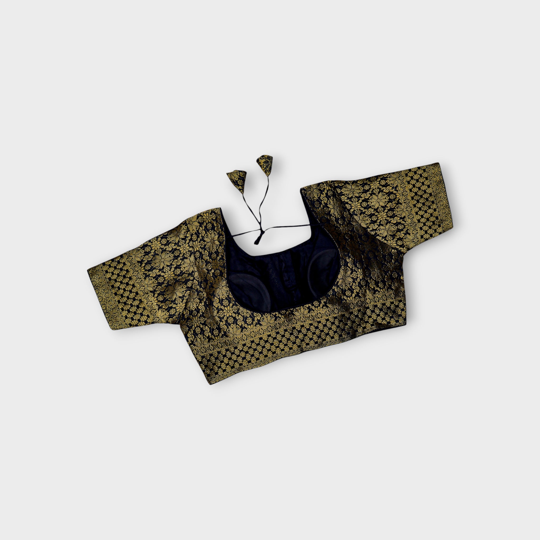 Gold Zari Brocade Silk Readymade Blouse