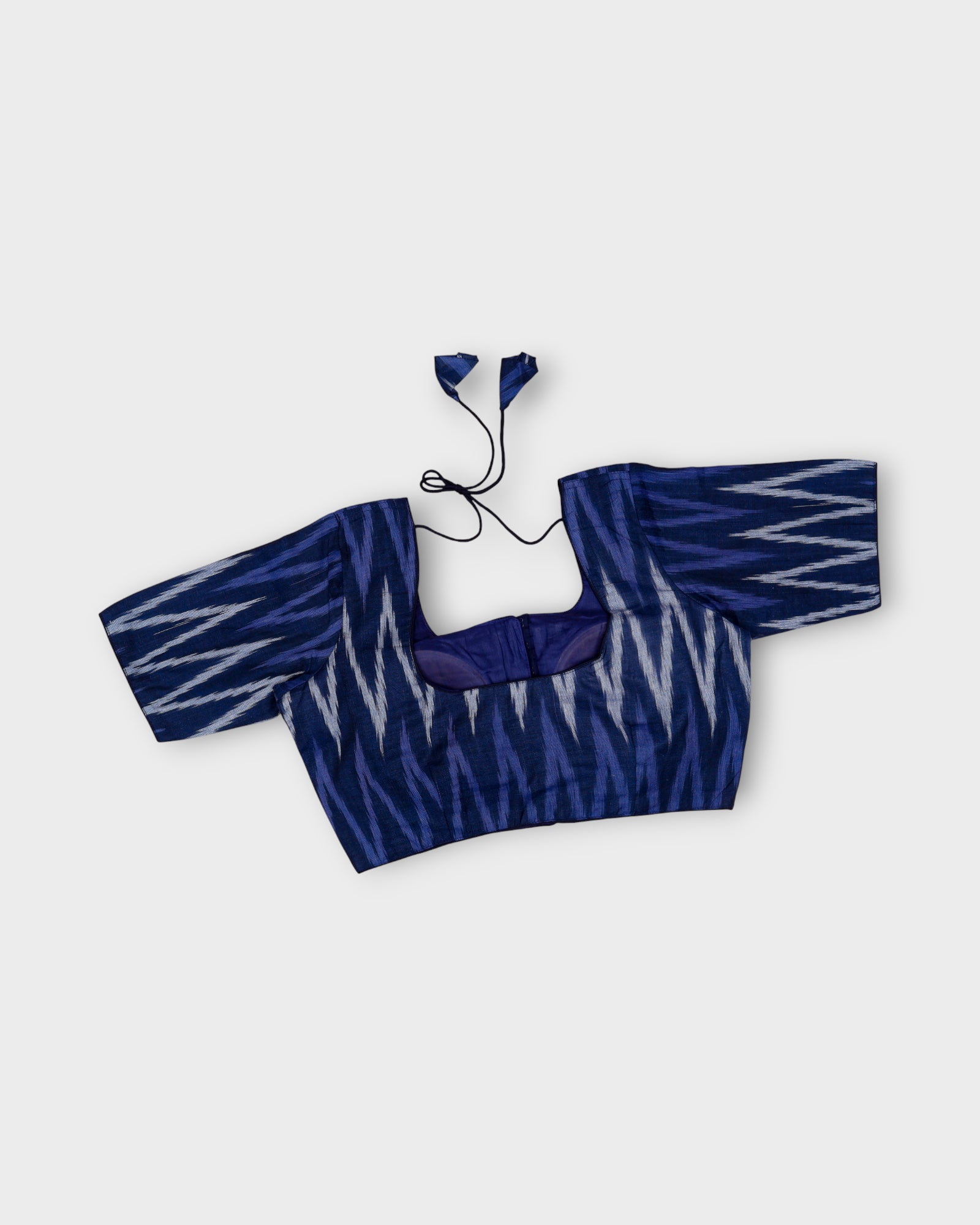 Cotton Deep Back Design Readymade Blouse