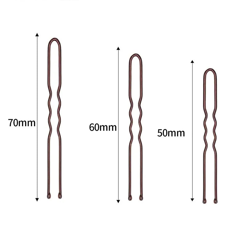 Solid Black Iron Hair Clip for Women