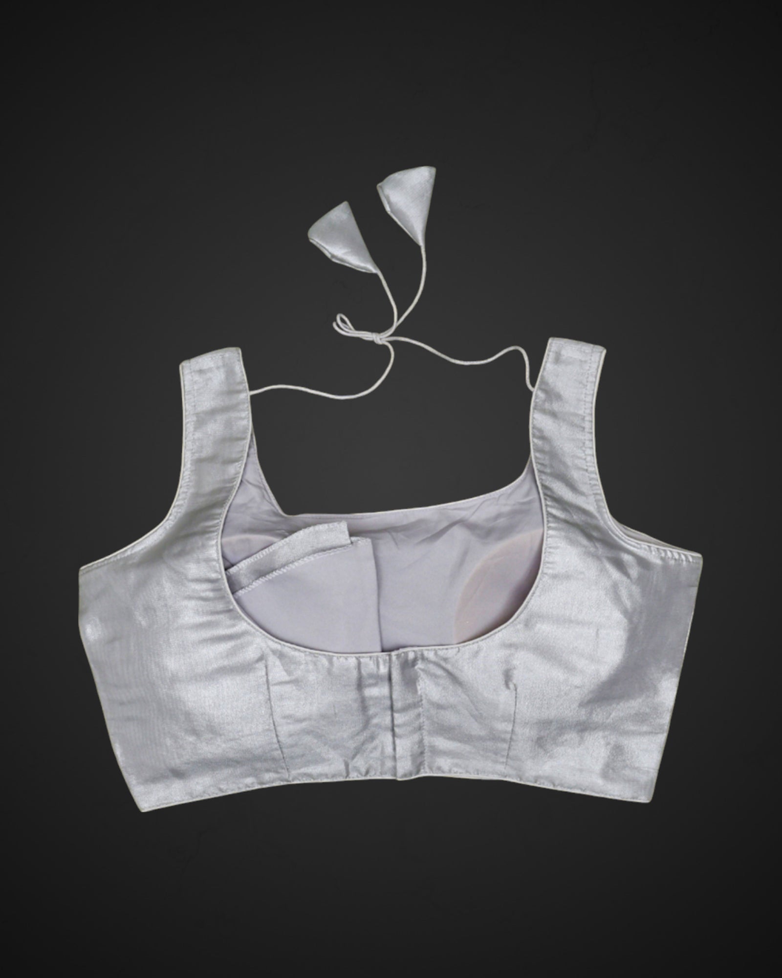 Organza Silk Deep Back Readymade Blouse