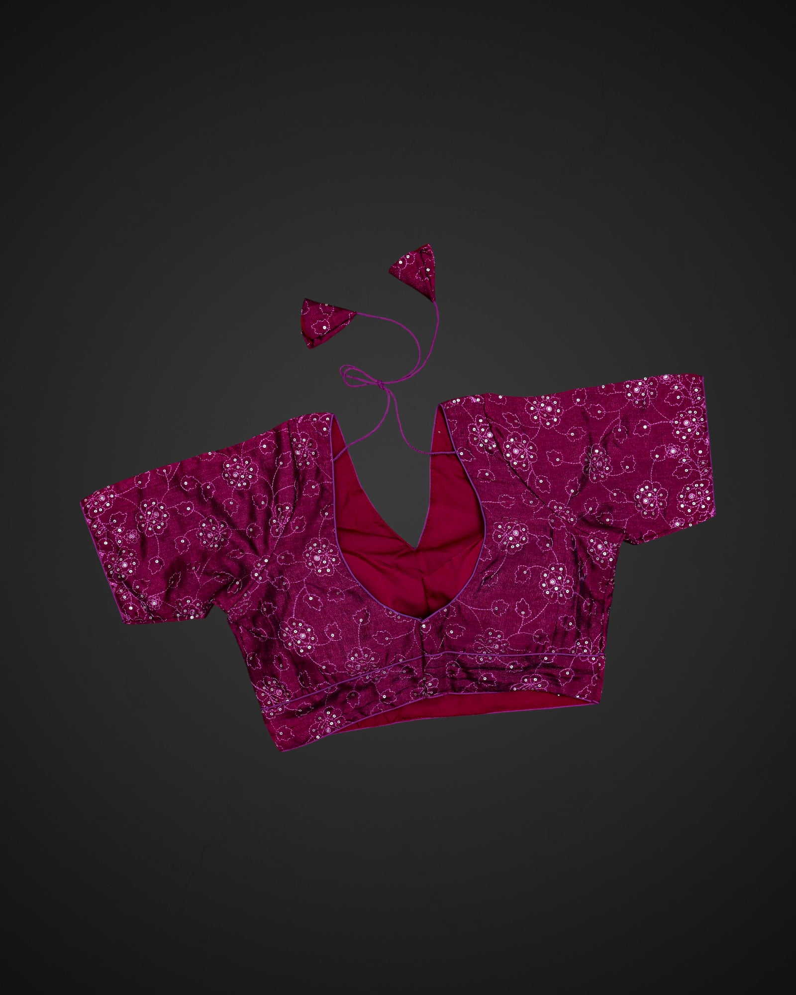 Silk Serenity Solid Color Readymade Blouse