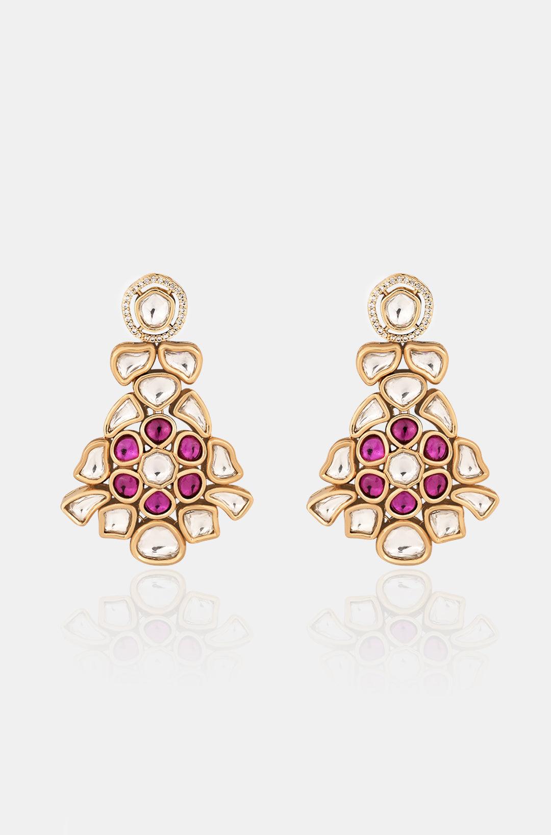 Pearl Blossom Kundan Choker Set - Dyulokha