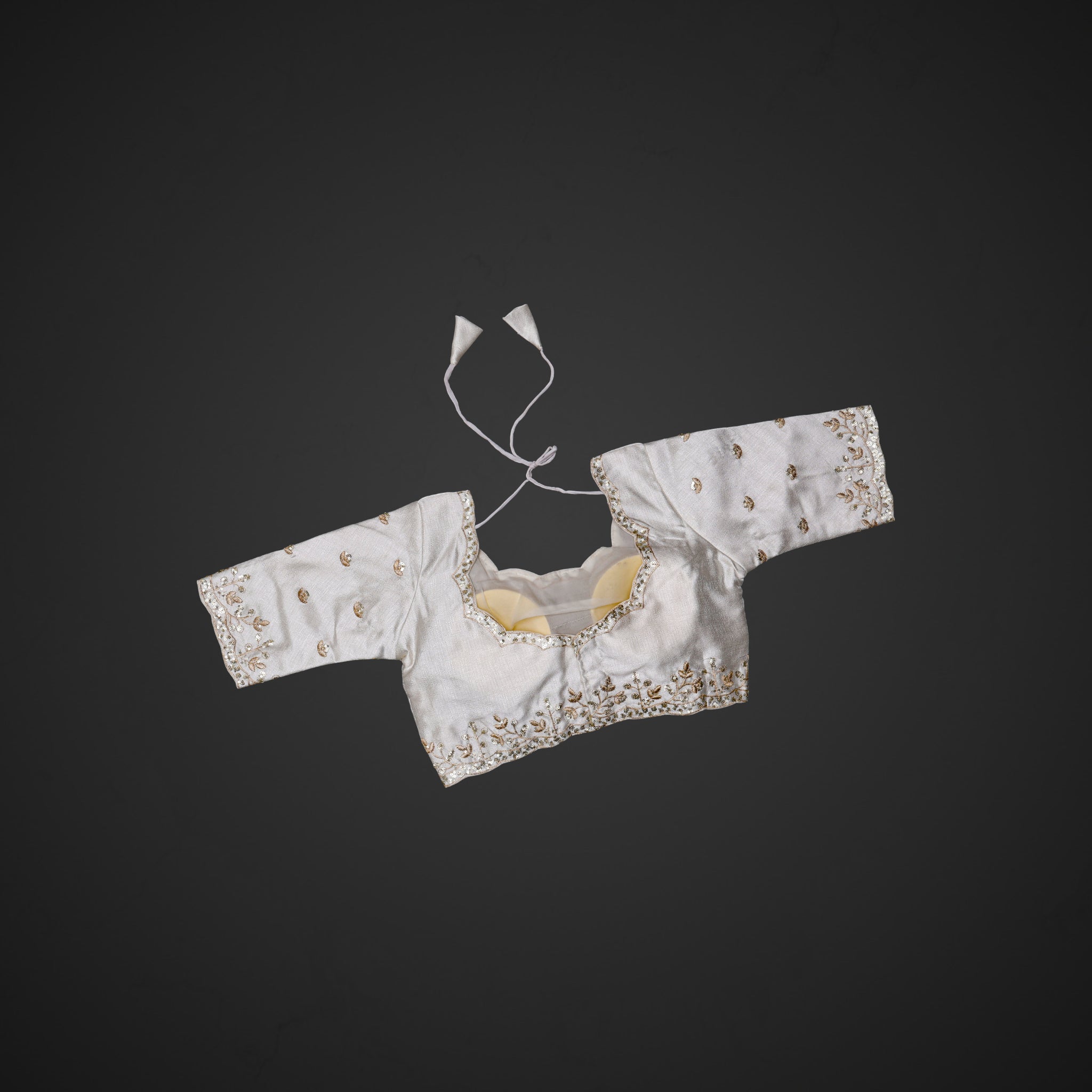 Phantom Silk Sequined Readymade Blouse