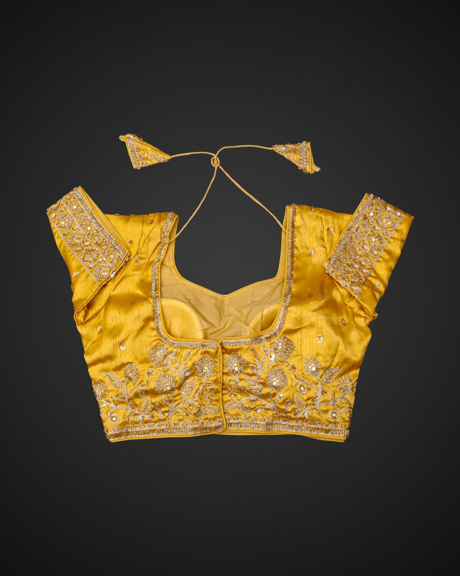 Cosmos Silk Sweetheart Neck Readymade Blouse