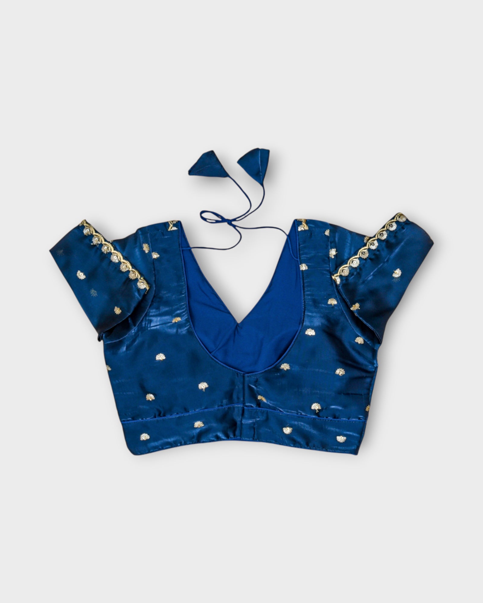 Chanderi V Neck Readymade Blouse