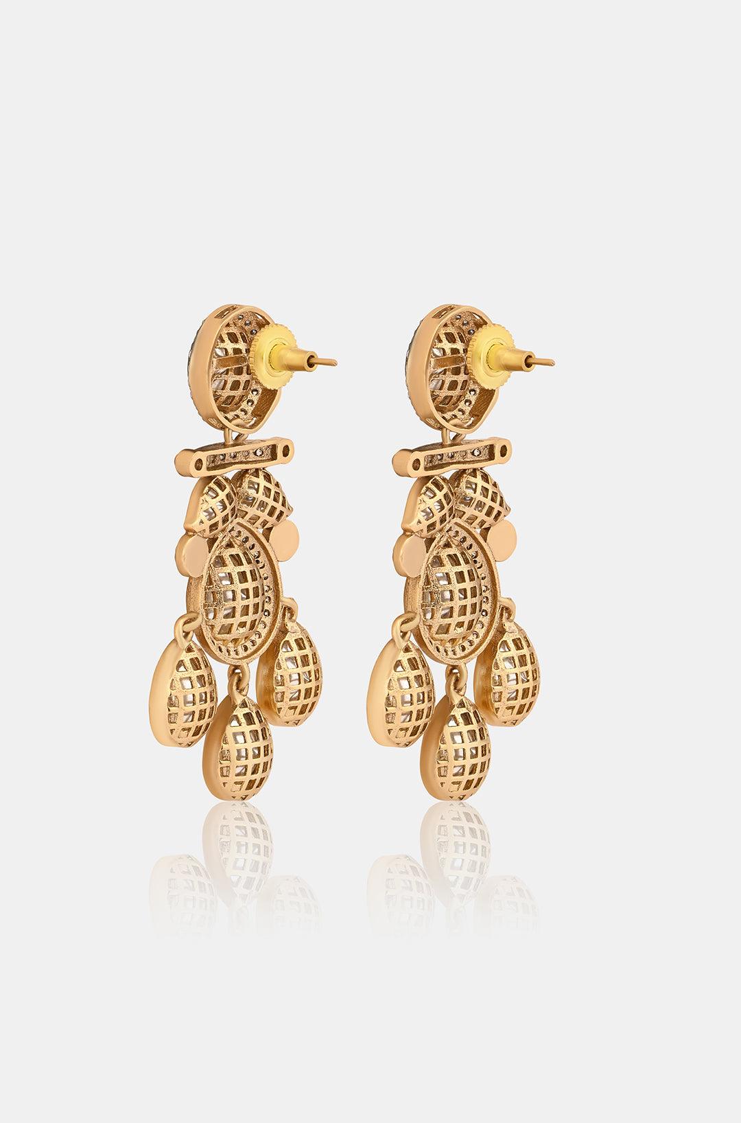 Regal Radiance Polki Danglers - Dyulokha