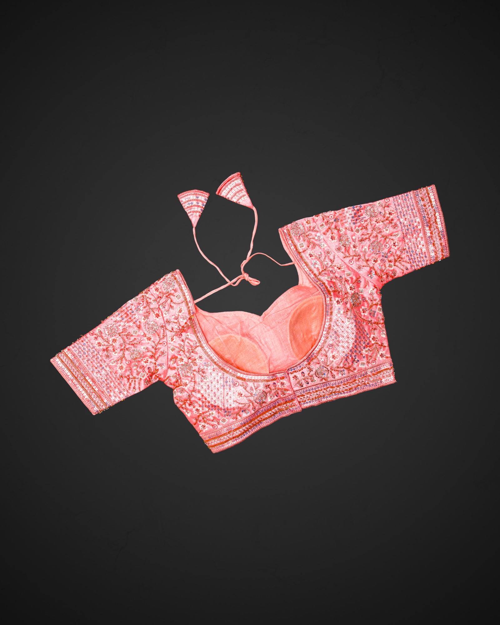 Cosmos Silk Embroidered Readymade Blouse