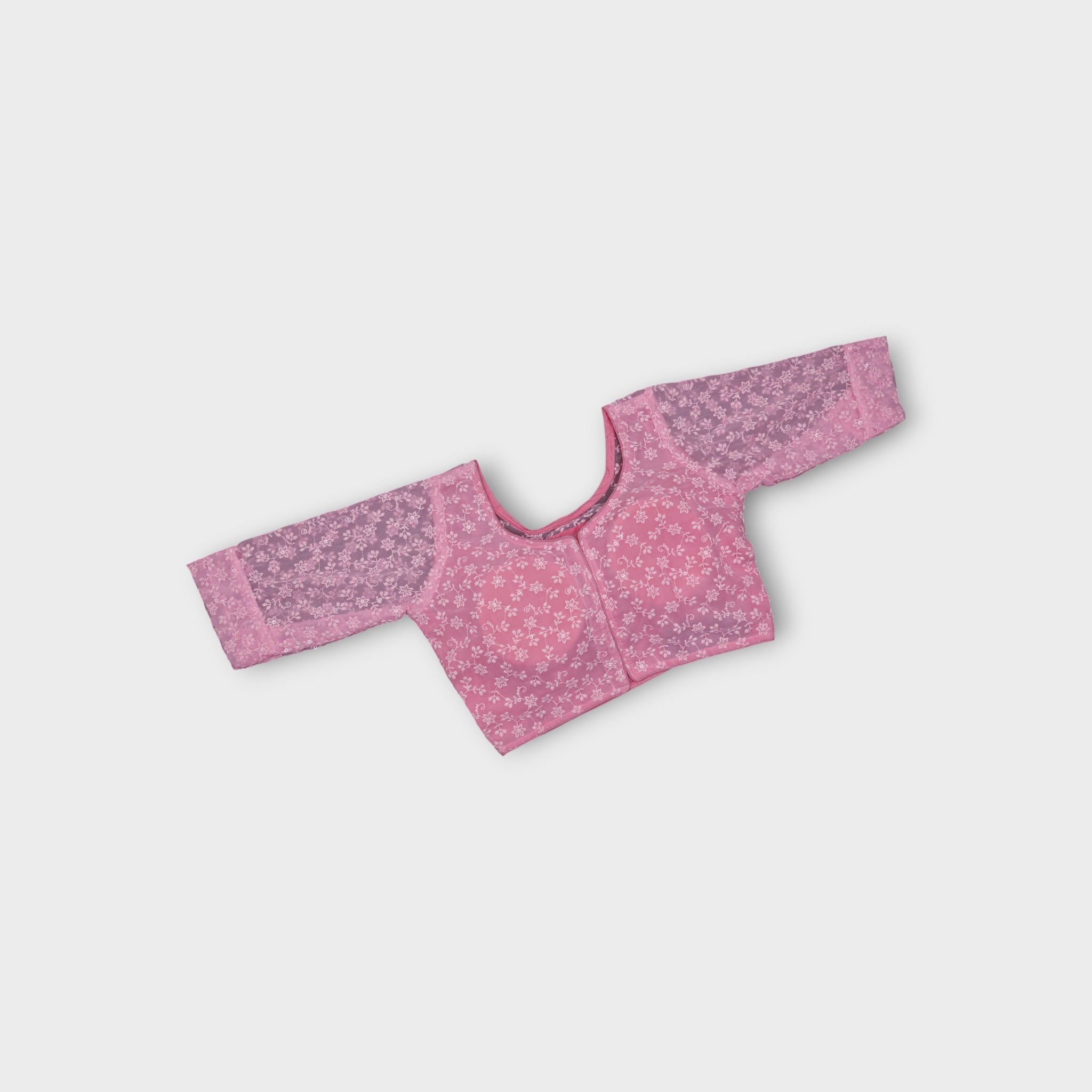 U Neck Georgette Readymade Blouse