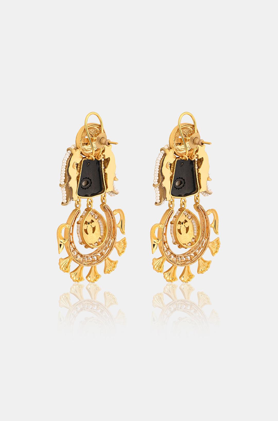 Golden Sun Bespoke Earrings - Dyulokha