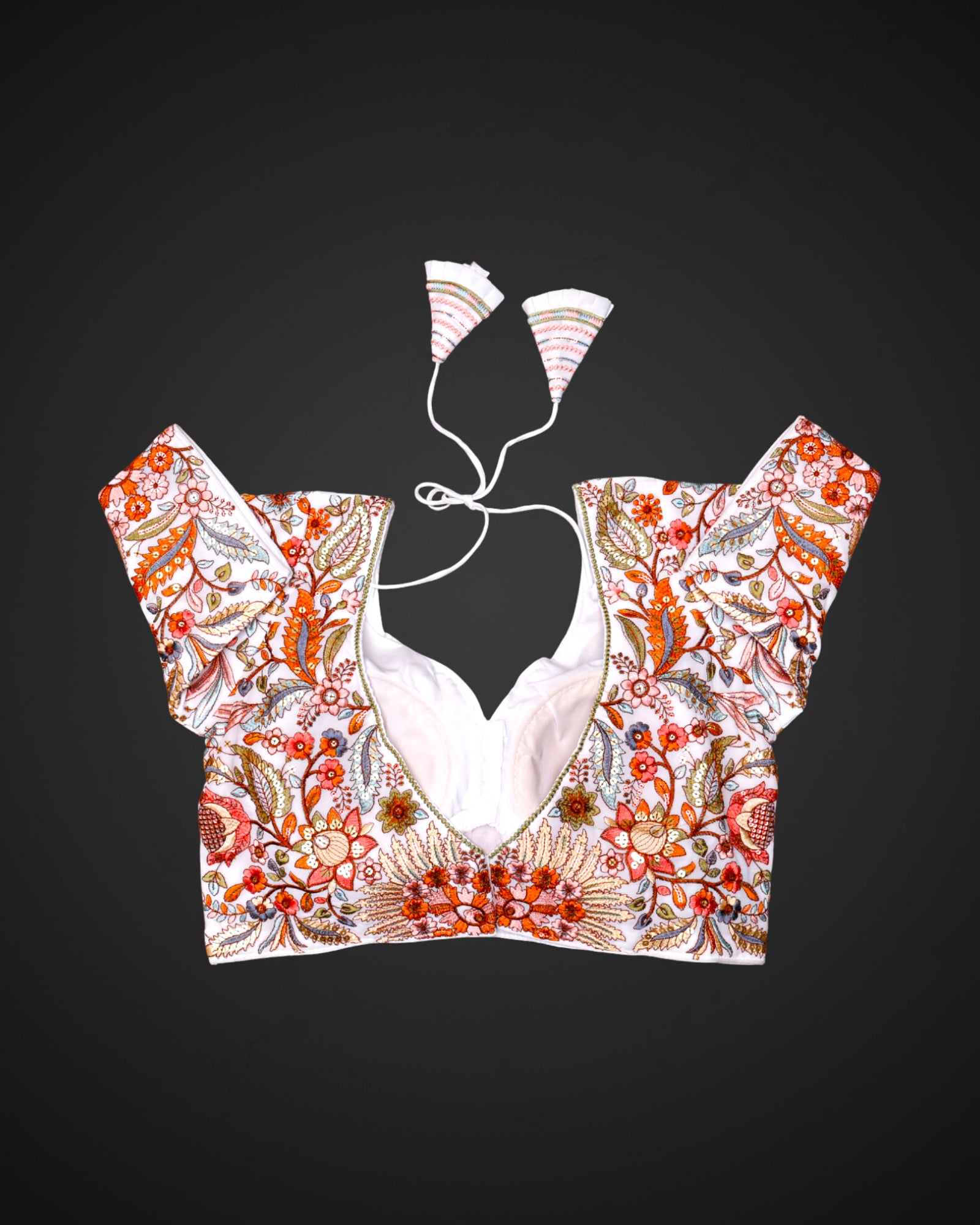 V Neck Georgette Readymade Blouse