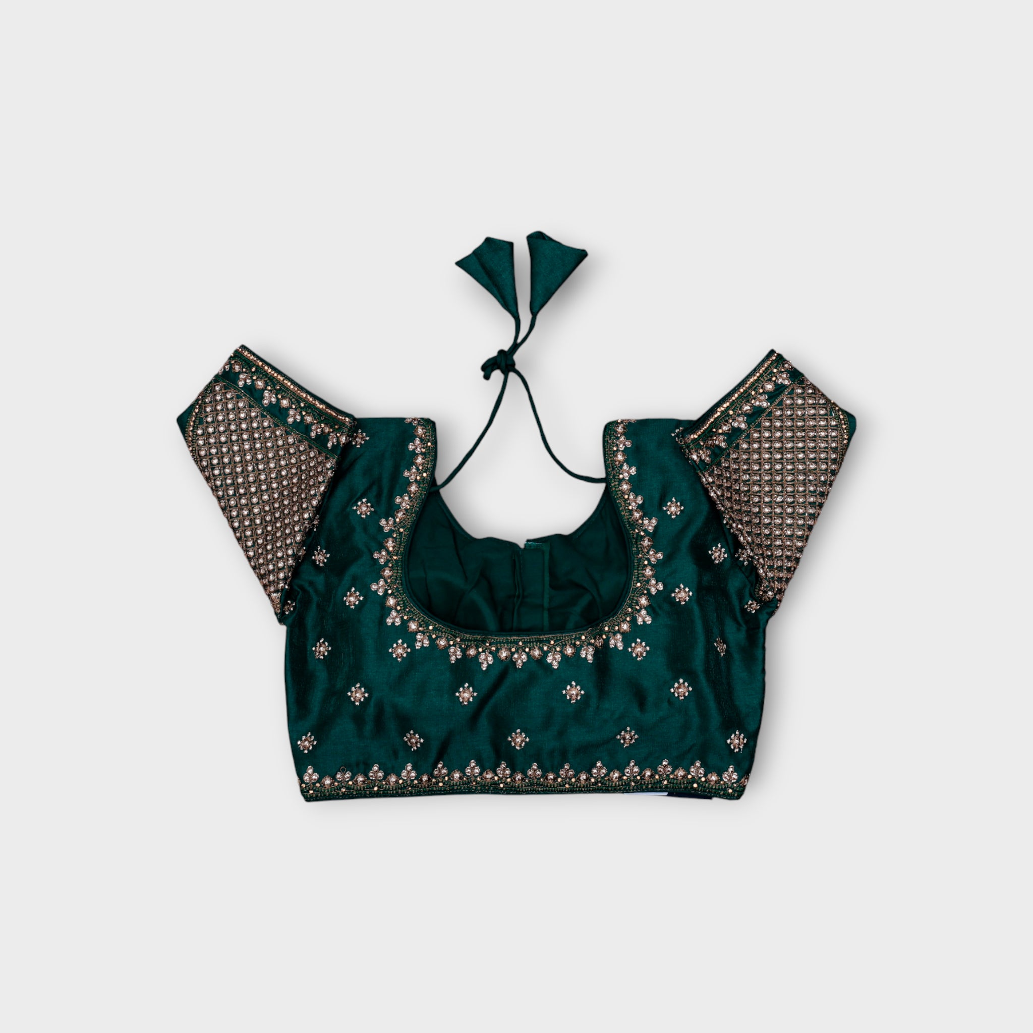 Phantom Silk Cutout Readymade Blouse