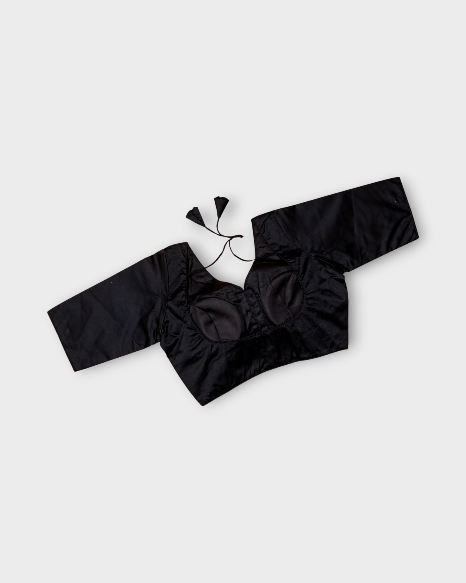 Silk U Neck Half Sleeve Readymade Blouse