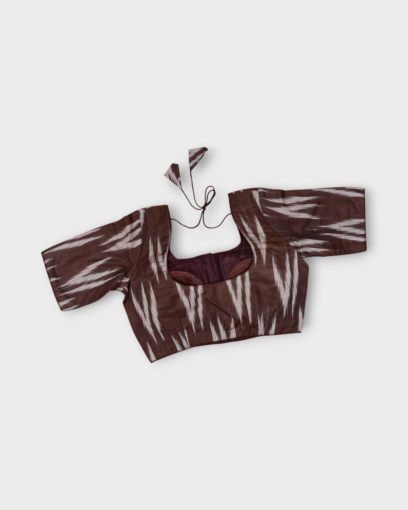 Cotton Deep Back Design Readymade Blouse