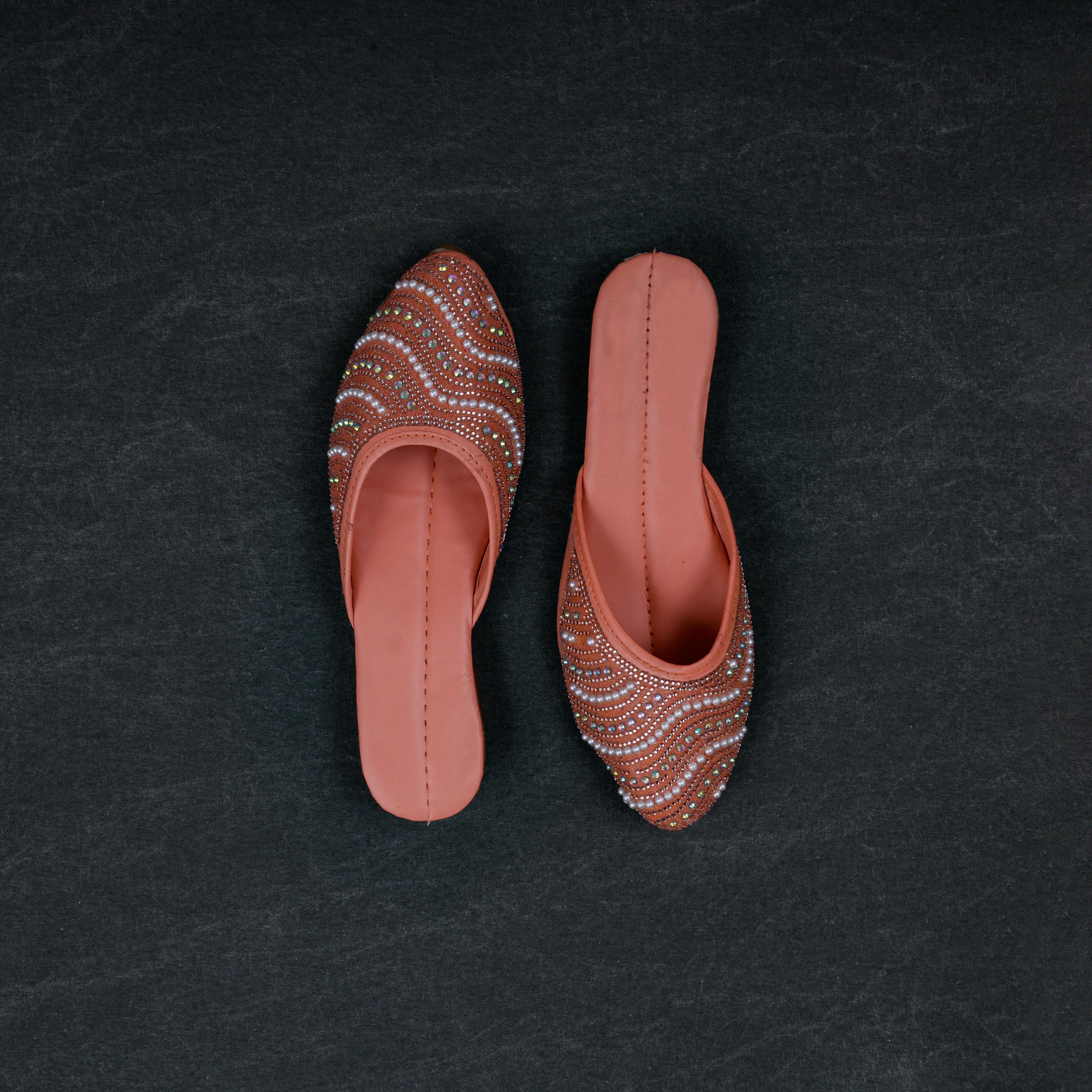 Two Tone Light Pink Artisan Mules
