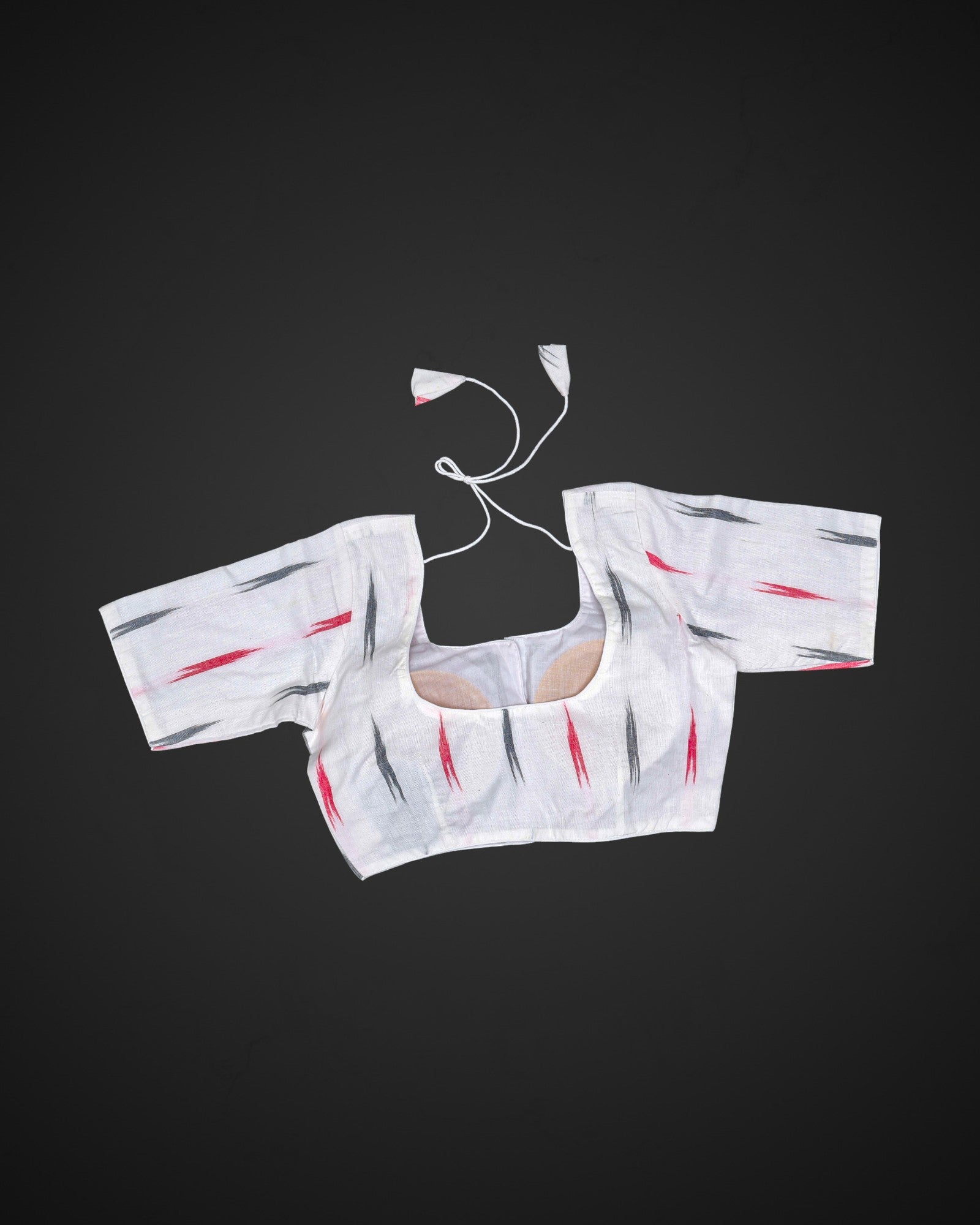 Cotton Deep Back Design Readymade Blouse